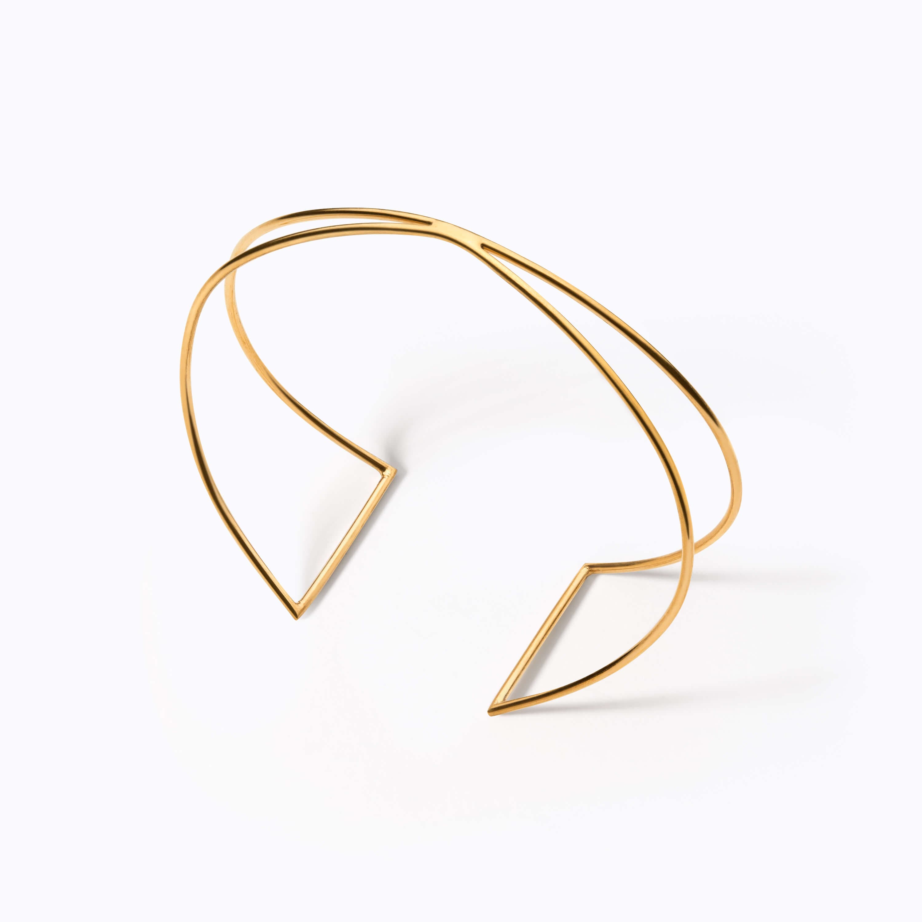 24K Wire X Cuff